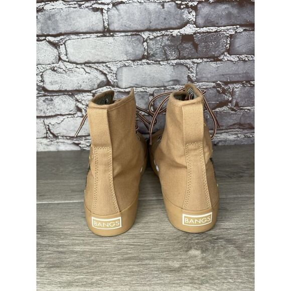 BANGS Shoes Hi Top Carolina Trees Rust Black High Top Sneakers Women 8.5M US/39 - Picture 4 of 16